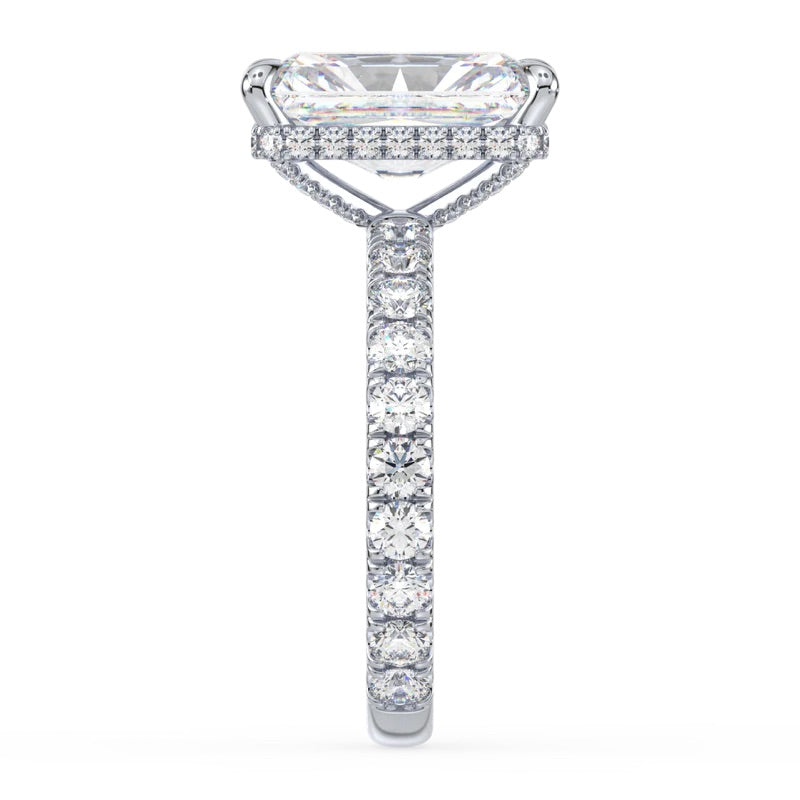 Lab-Grown Diamond Radiant Cut Ring in 18K White Gold