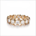 Lab-Grown Diamond Round  Cut Bang in 18K Gold (us 6.5#)