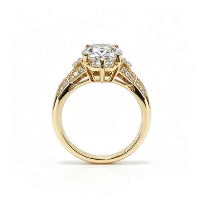 oval ring | Lab-Grown Diamonds | solid gold |
