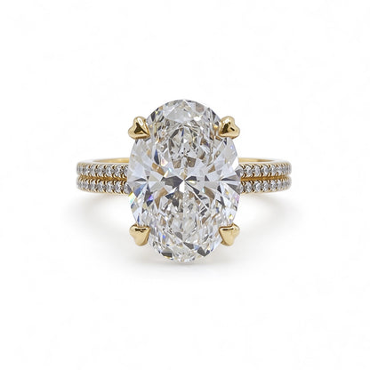 Oval Cut Ring | Lab-Grown Diamonds | Solid Gold |