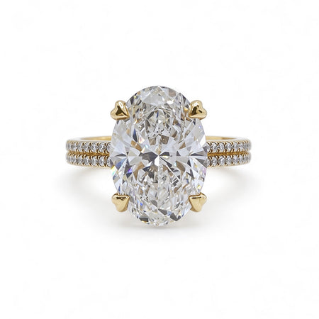 Oval Cut Ring | Lab-Grown Diamonds | Solid Gold |