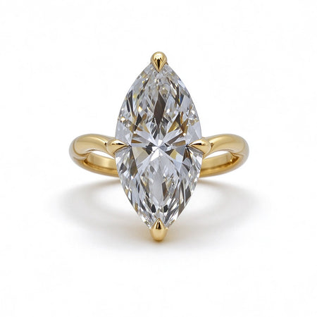 Marquise Cut Ring | Lab-Grown Diamonds | Solid Gold |