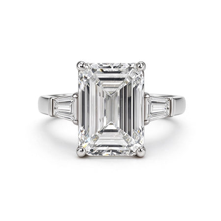 Emerald Cut Ring | Lab-Grown Diamonds | Solid Gold |