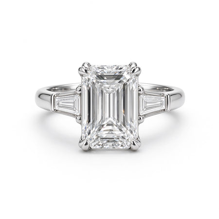 Emerald Cut Ring | Lab-Grown Diamonds | Solid Gold |