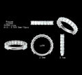 Custom Order: Emerald Cut Lab Diamond Eternity Band in Platinum