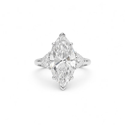Marquise Cut Ring | Lab-Grown Diamonds | Solid Gold |