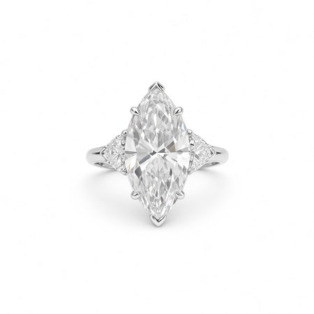 Marquise Cut Ring | Lab-Grown Diamonds | Solid Gold |