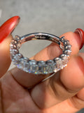 Custom Order: Emerald Cut Lab Diamond Eternity Band in Platinum2