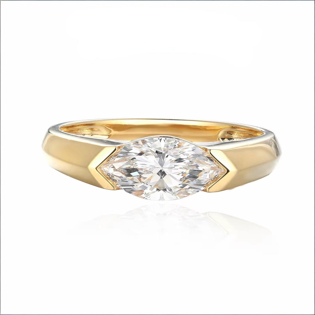 Lab-Grown Diamond Marquise Cut Ring(1 CT)