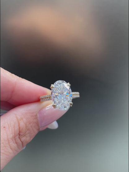 Oval Cut Ring | Lab-Grown Diamonds | Solid Gold |